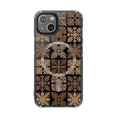 Clear Brown Hawaiian Quilt MagSafe