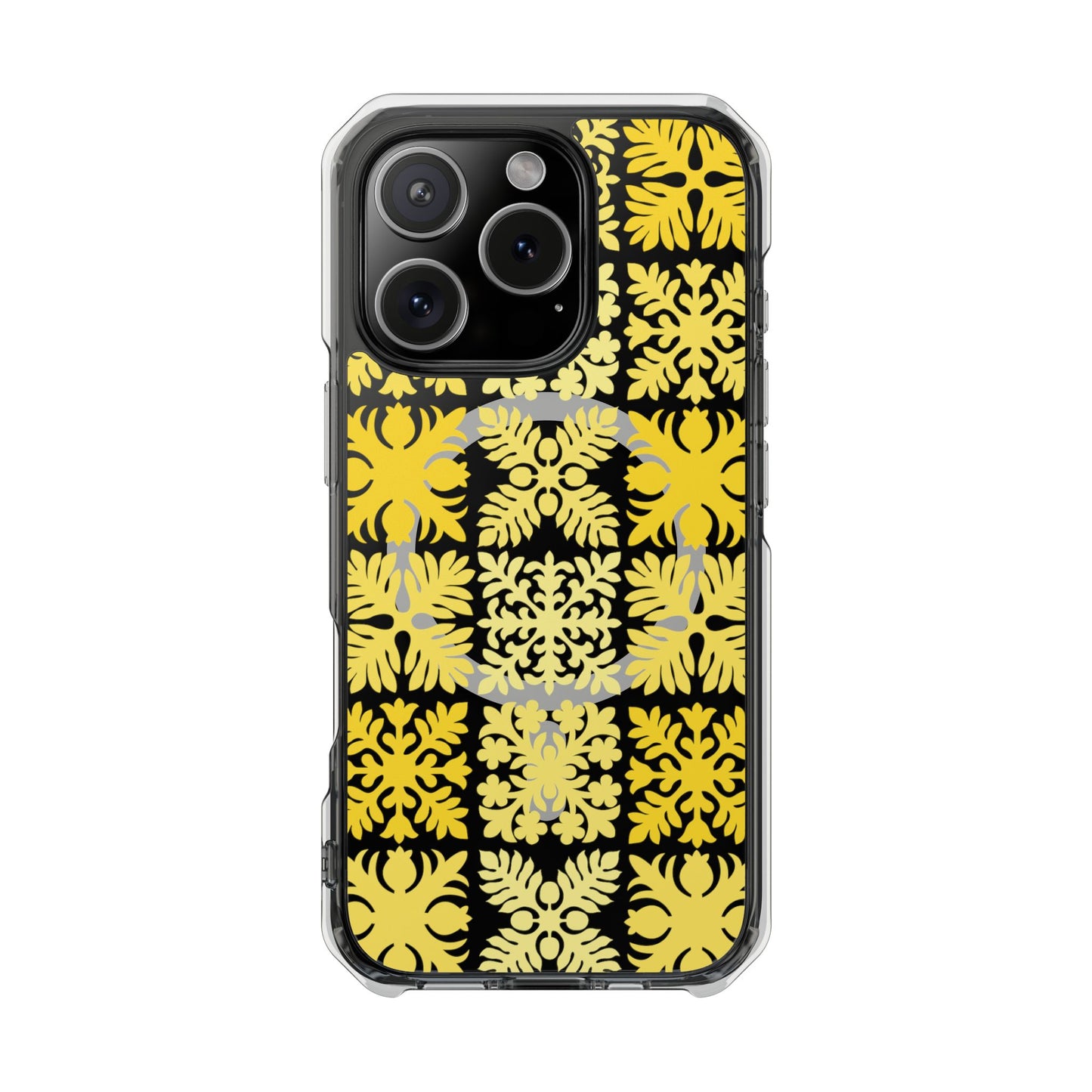 Clear Yellow Hawaiian Quilt MagSafe