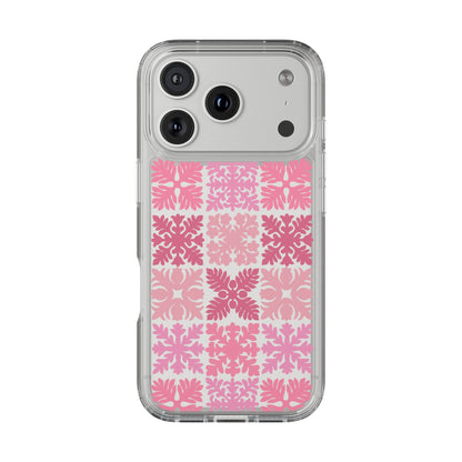 Clear Pink Hawaiian Quilt Standard