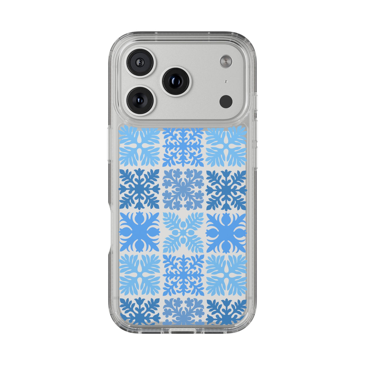 Clear Blue Hawaiian Quilt Standard