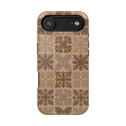 Light Brown Hawaiian Quilt MagSafe