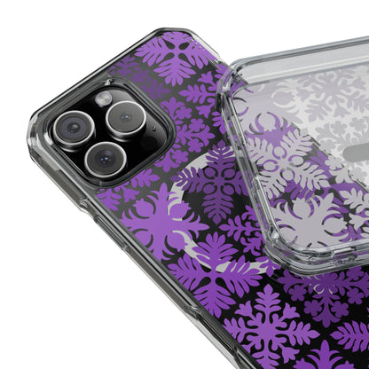 Clear Purple Hawaiian Quilt MagSafe