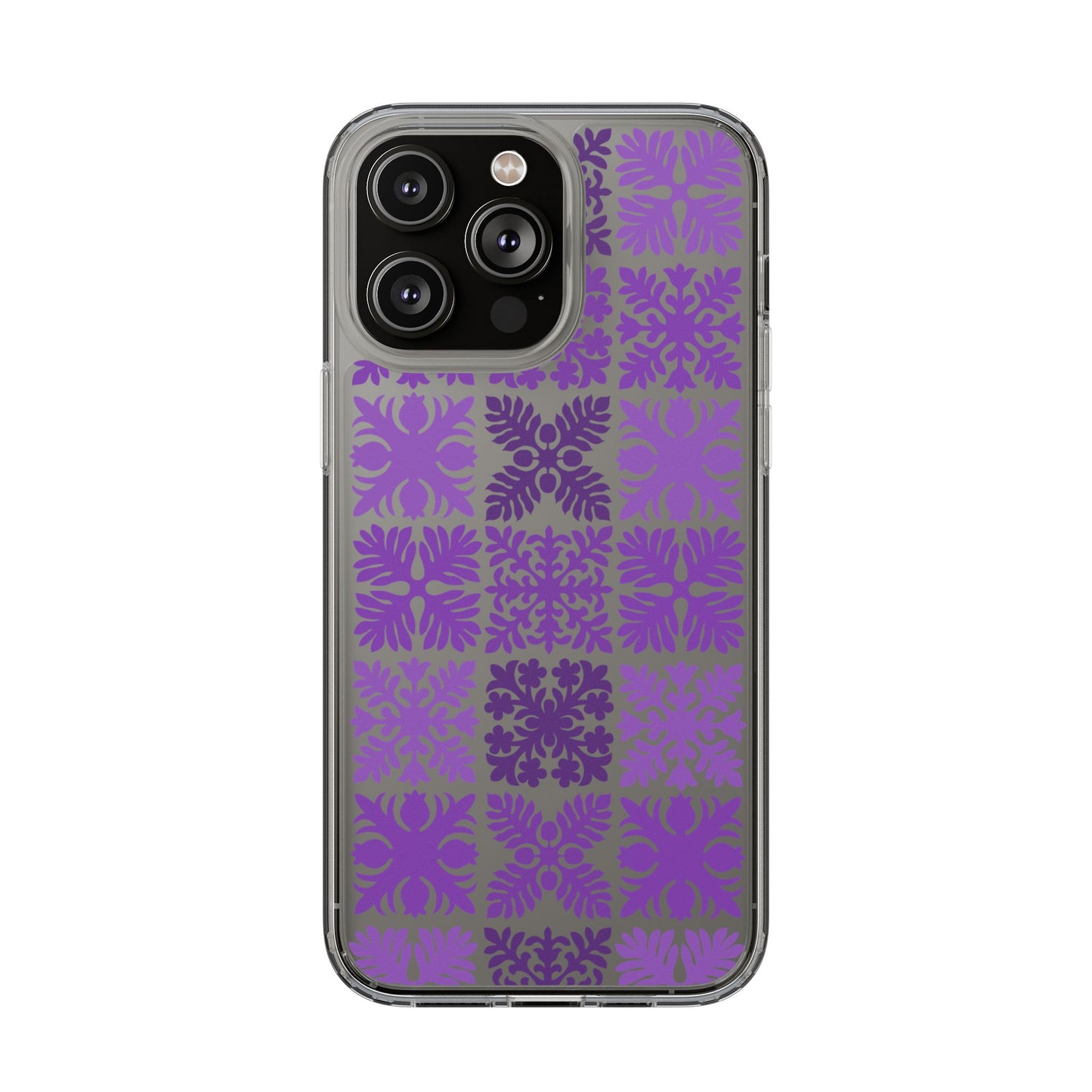 Clear Purple Hawaiian Quilt Standard