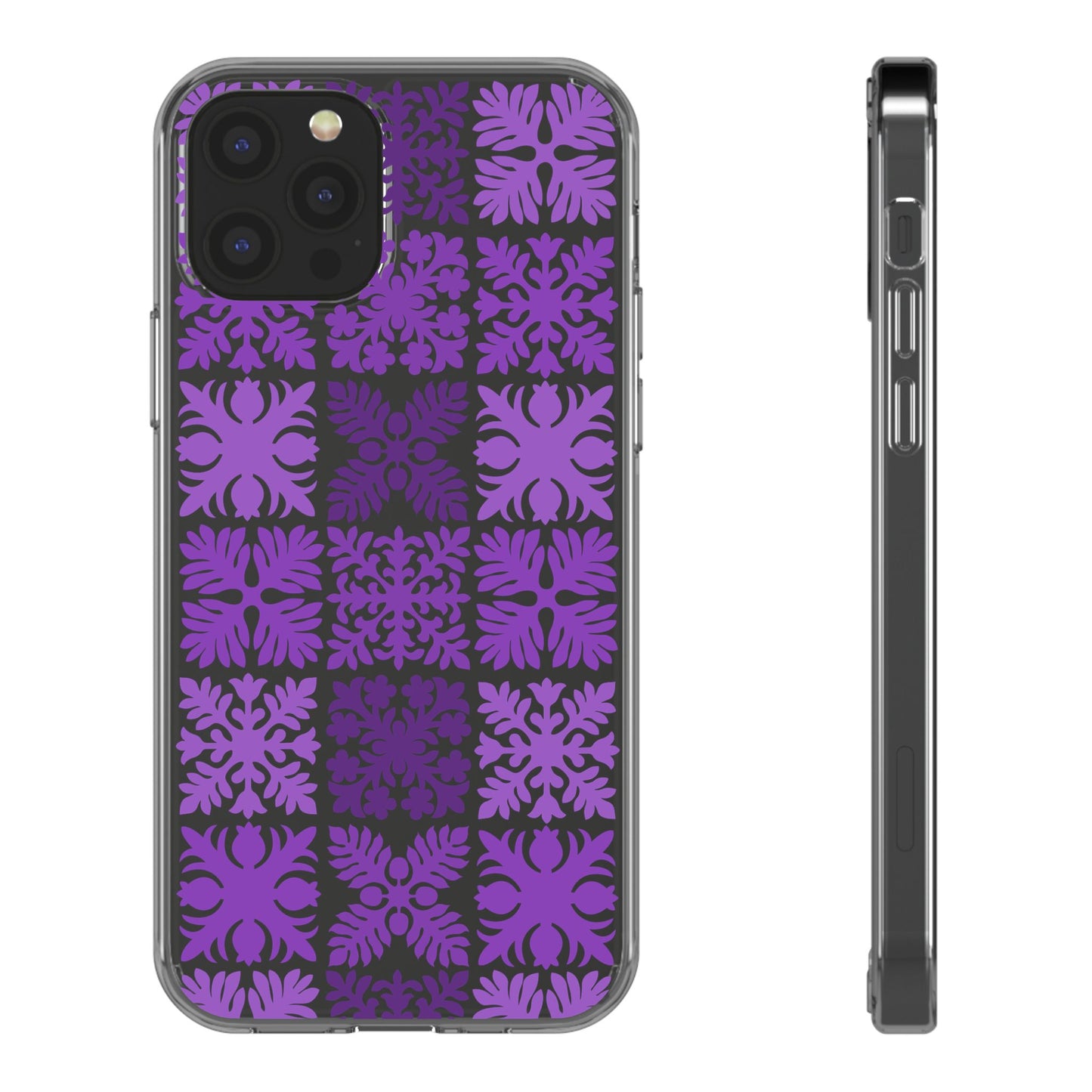 Clear Purple Hawaiian Quilt Standard