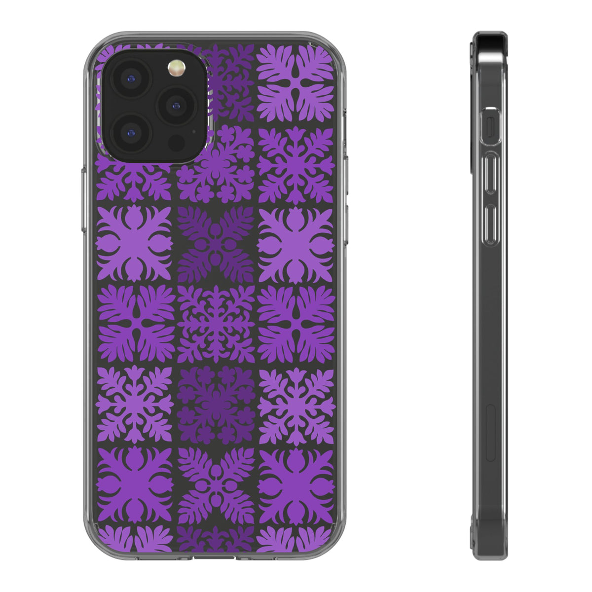 Clear Purple Hawaiian Quilt Standard