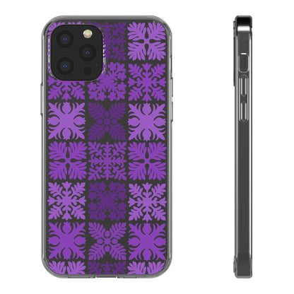 Clear Purple Hawaiian Quilt Standard