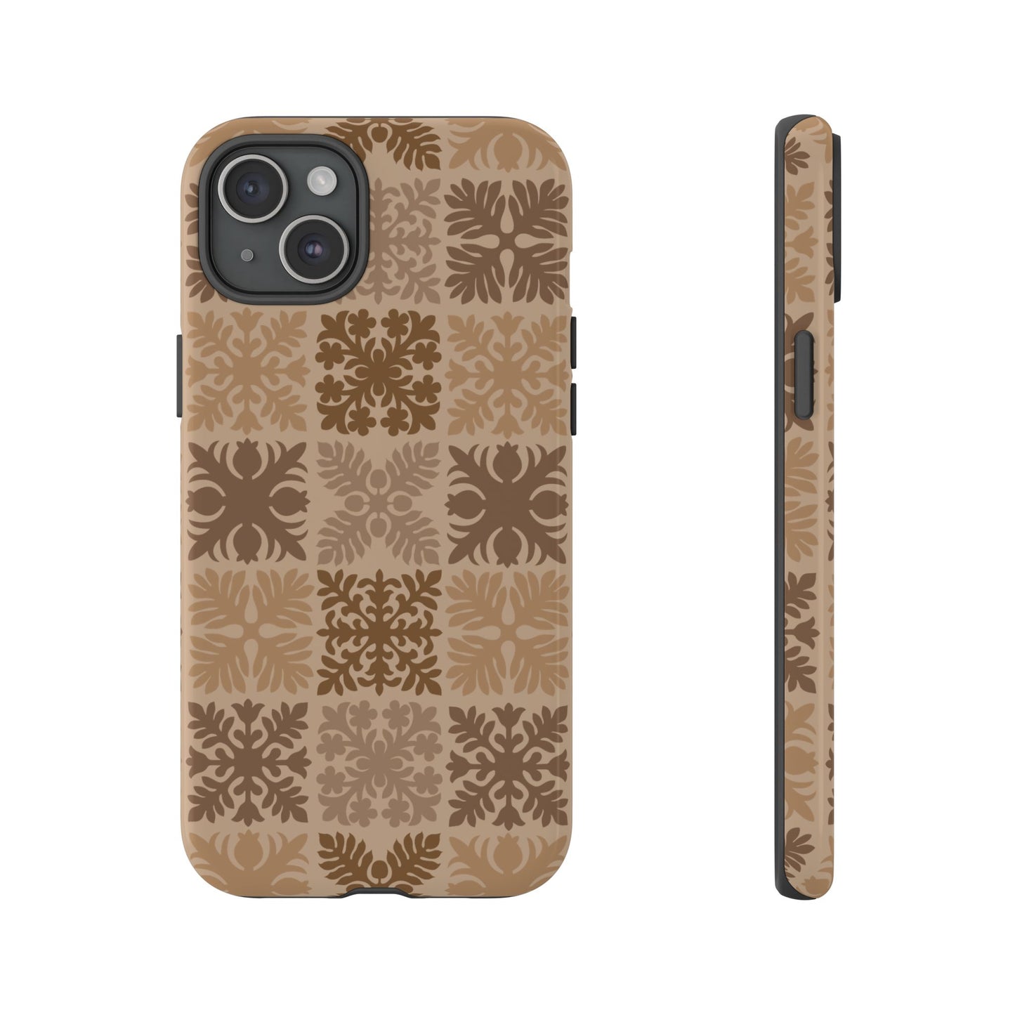 Light Brown Hawaiian Quilt Standard