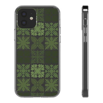Clear Green Hawaiian Quilt Standard