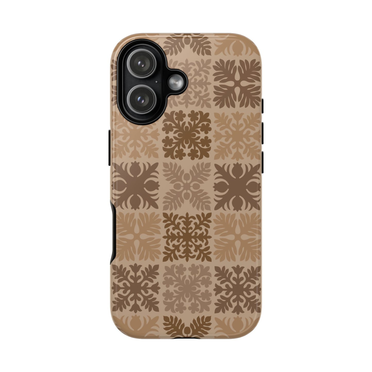 Light Brown Hawaiian Quilt Standard