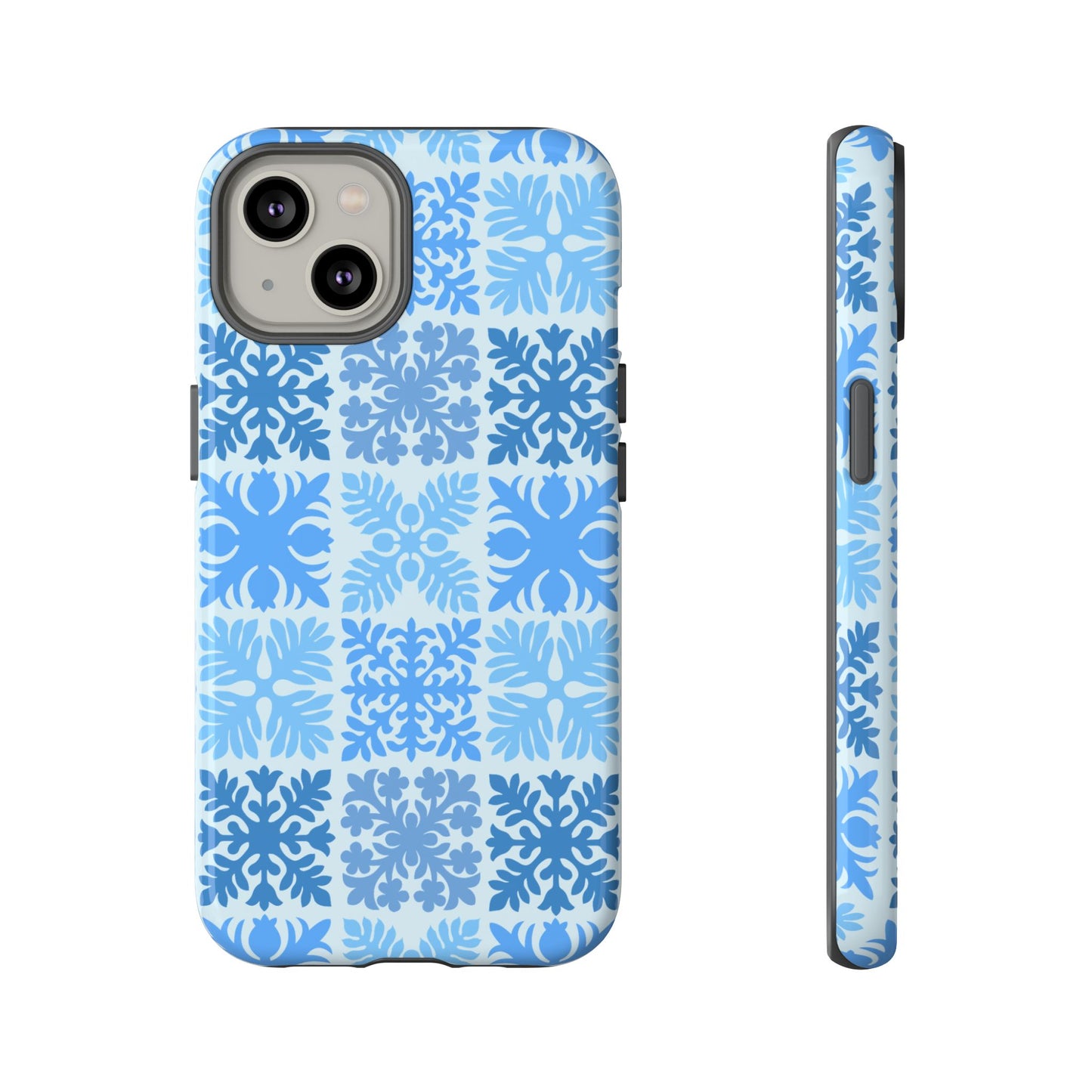 Light Blue Hawaiian Quilt Standard