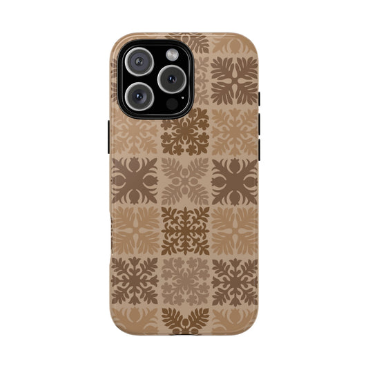 Light Brown Hawaiian Quilt Standard