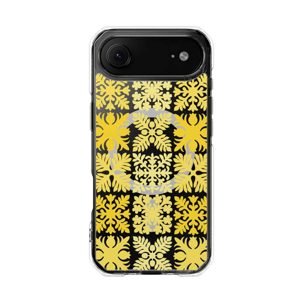 Clear Yellow Hawaiian Quilt MagSafe