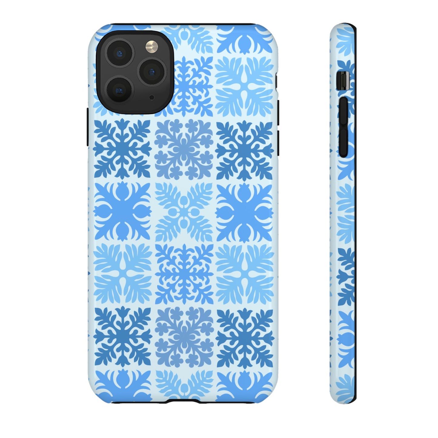 Light Blue Hawaiian Quilt Standard