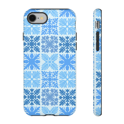 Light Blue Hawaiian Quilt Standard