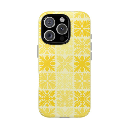 Yellow Hawaiian Quilt Standard