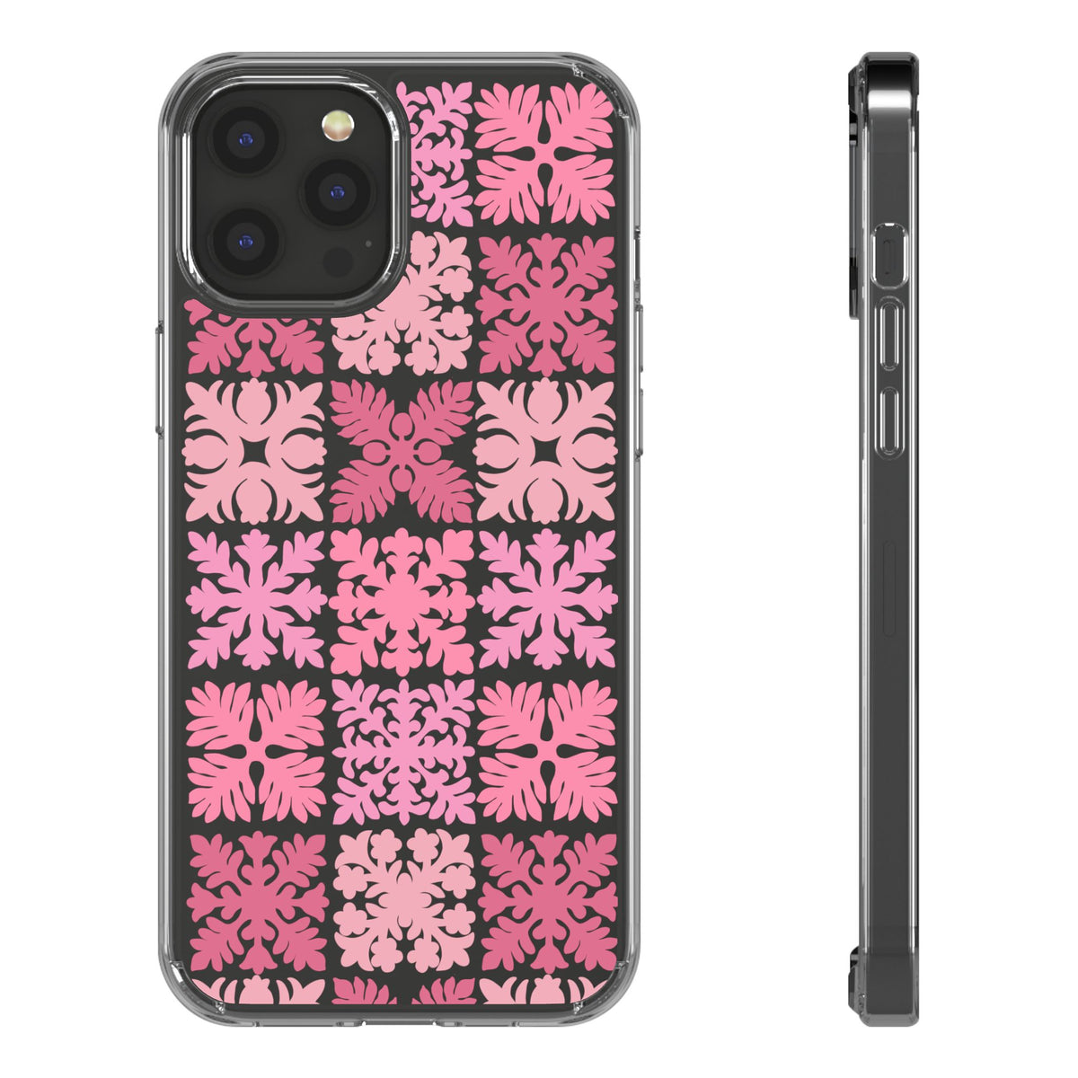 Clear Pink Hawaiian Quilt Standard