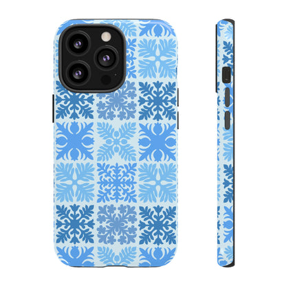 Light Blue Hawaiian Quilt Standard