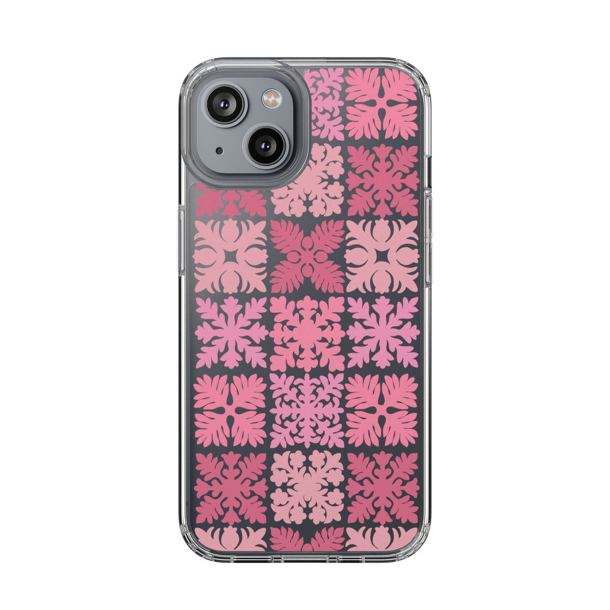 Clear Pink Hawaiian Quilt Standard