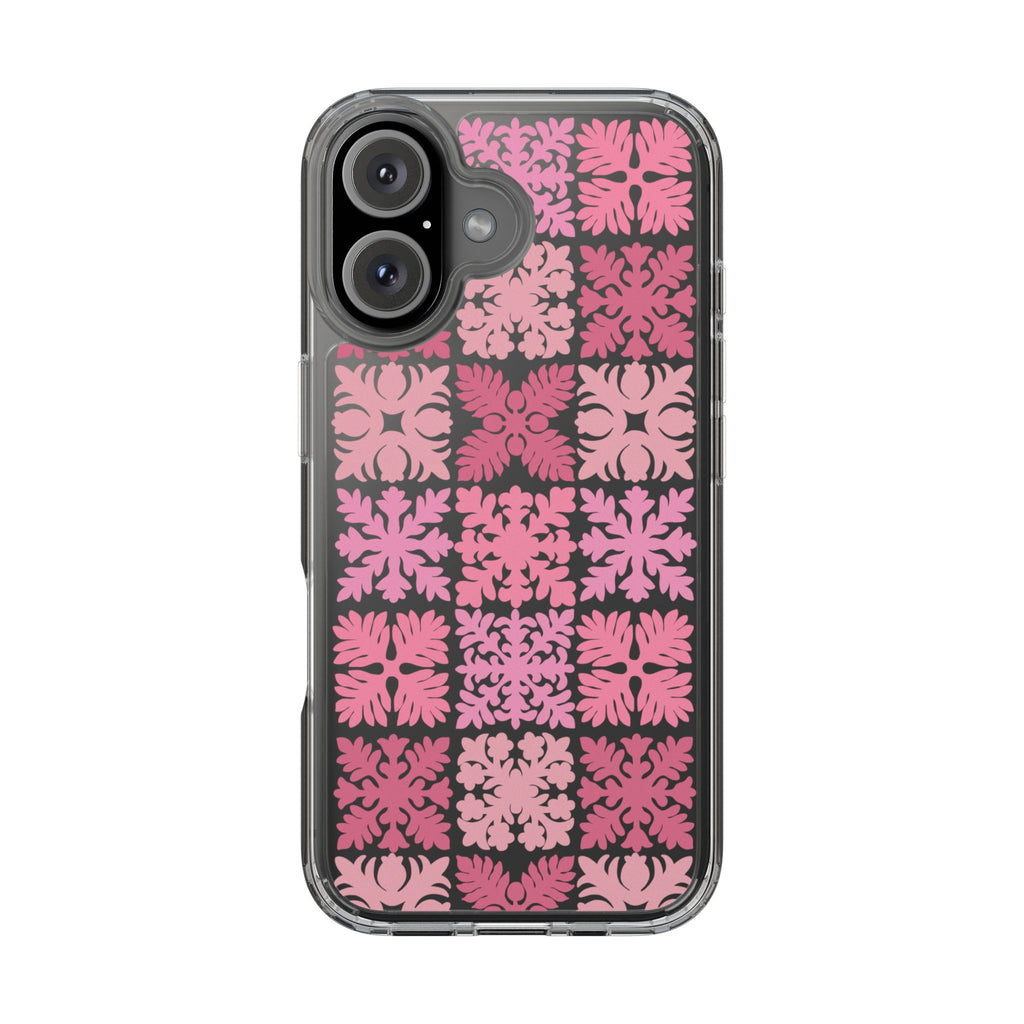 Clear Pink Hawaiian Quilt Standard