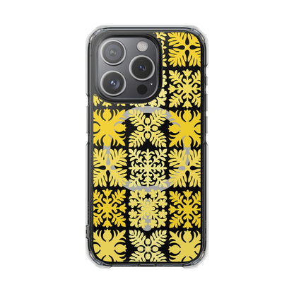 Clear Yellow Hawaiian Quilt MagSafe