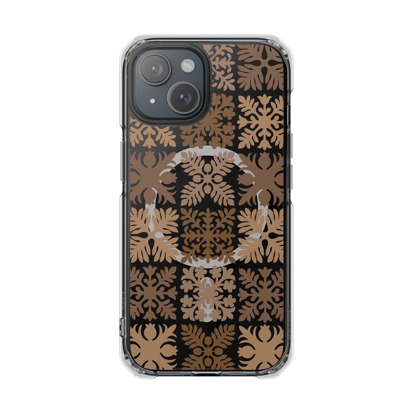 Clear Brown Hawaiian Quilt MagSafe