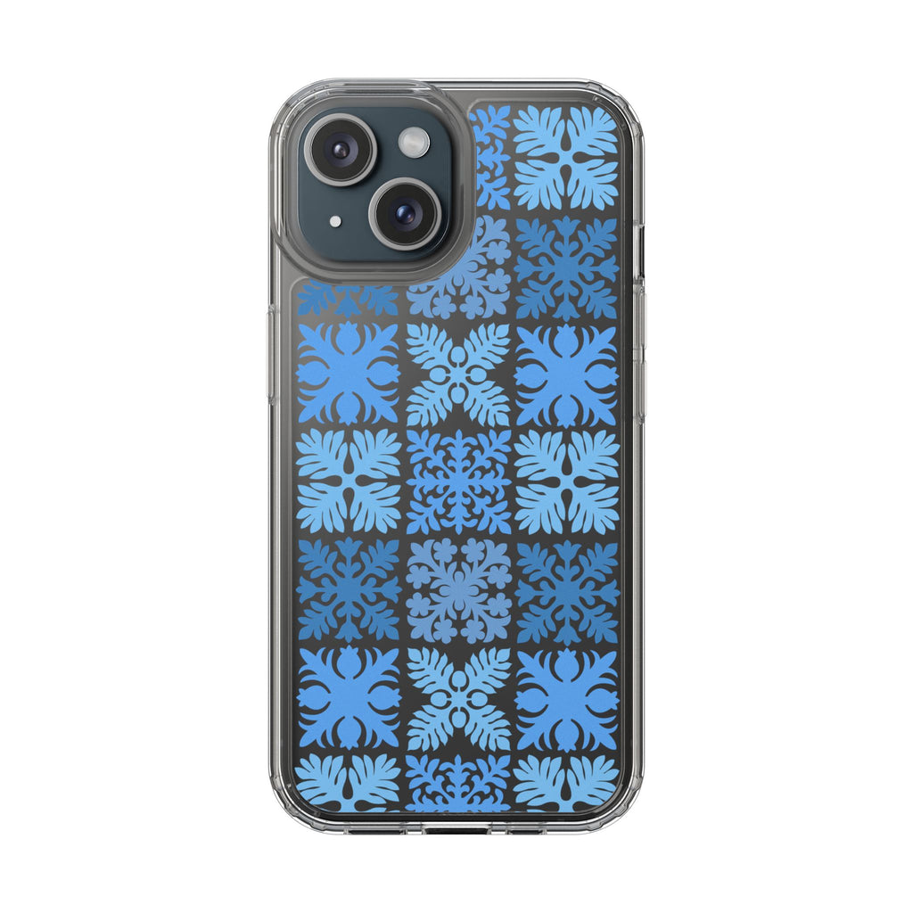Clear Blue Hawaiian Quilt Standard