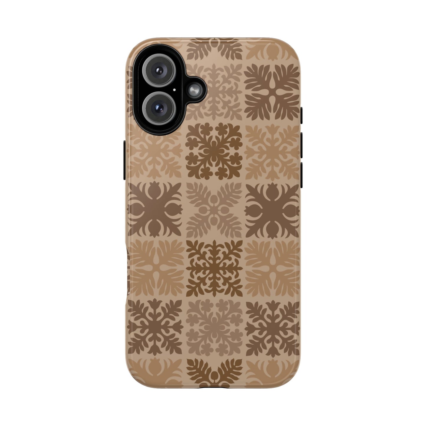 Light Brown Hawaiian Quilt Standard