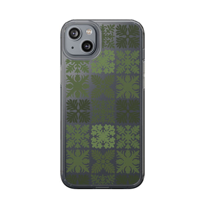 Clear Green Hawaiian Quilt Standard