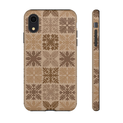 Light Brown Hawaiian Quilt Standard