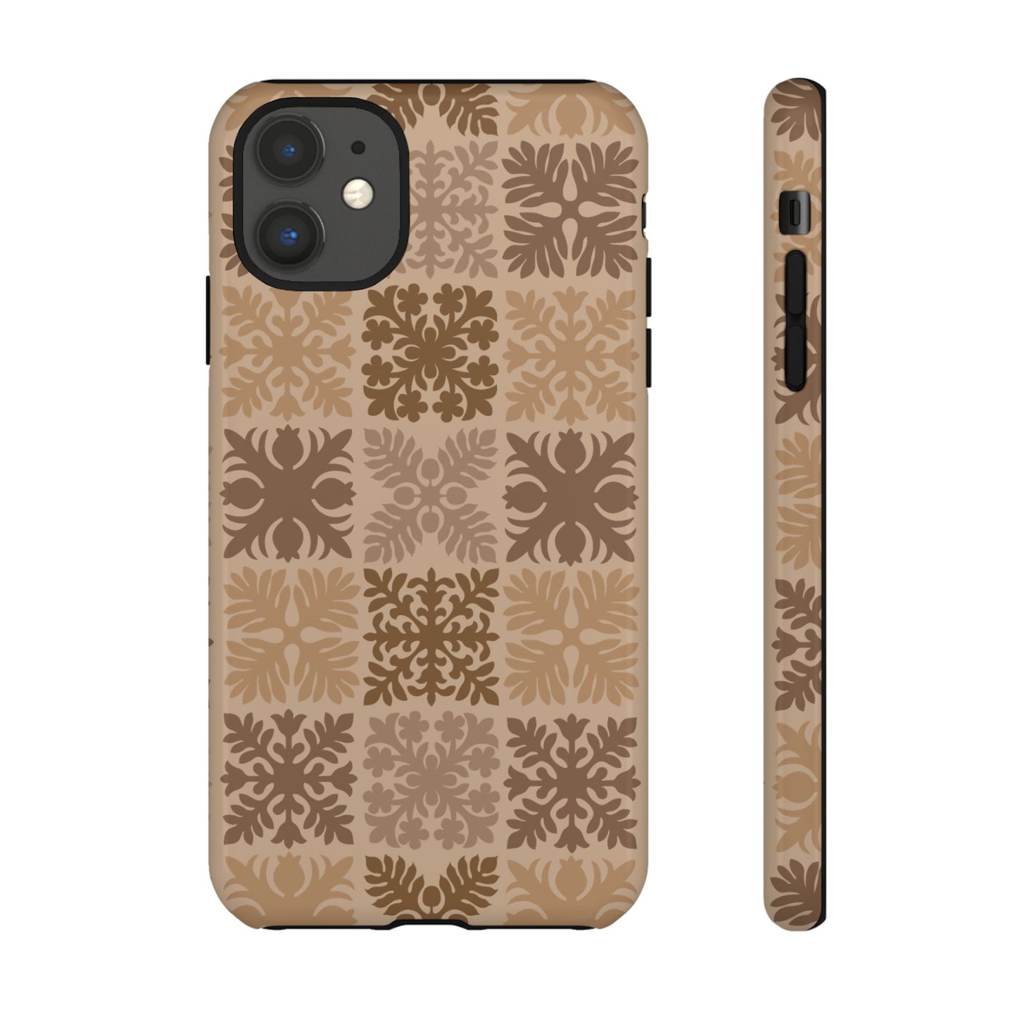 Light Brown Hawaiian Quilt Standard