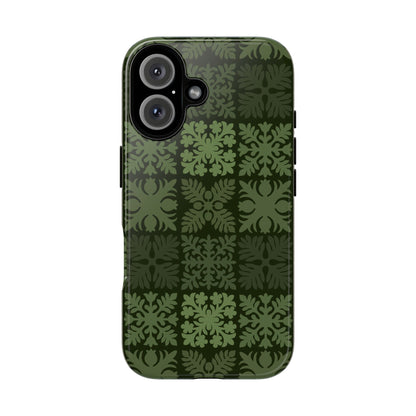 Green Hawaiian Quilt Standard