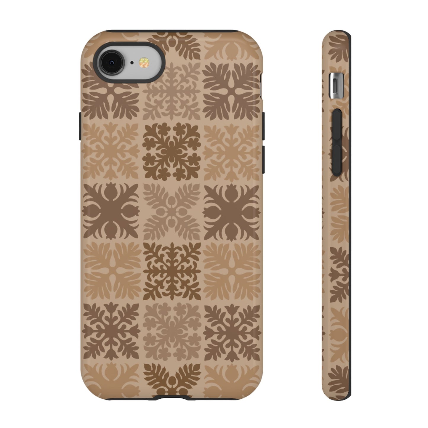 Light Brown Hawaiian Quilt Standard