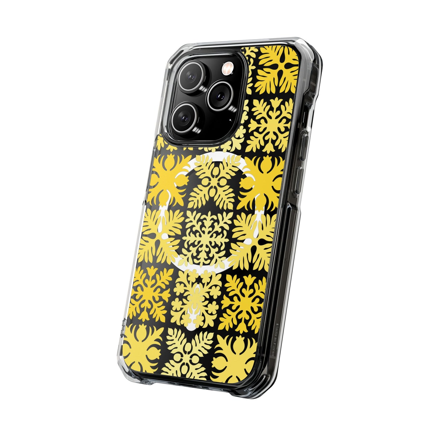 Clear Yellow Hawaiian Quilt MagSafe