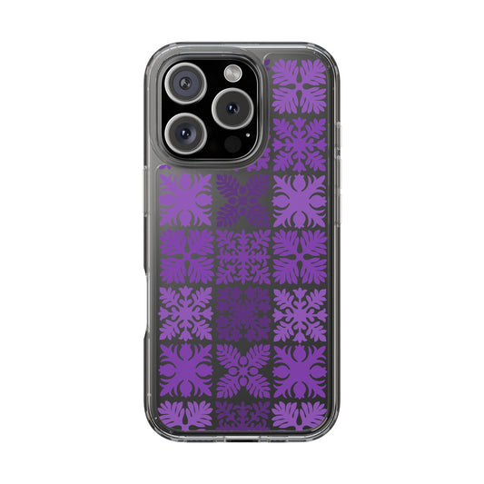 Clear Purple Hawaiian Quilt Standard