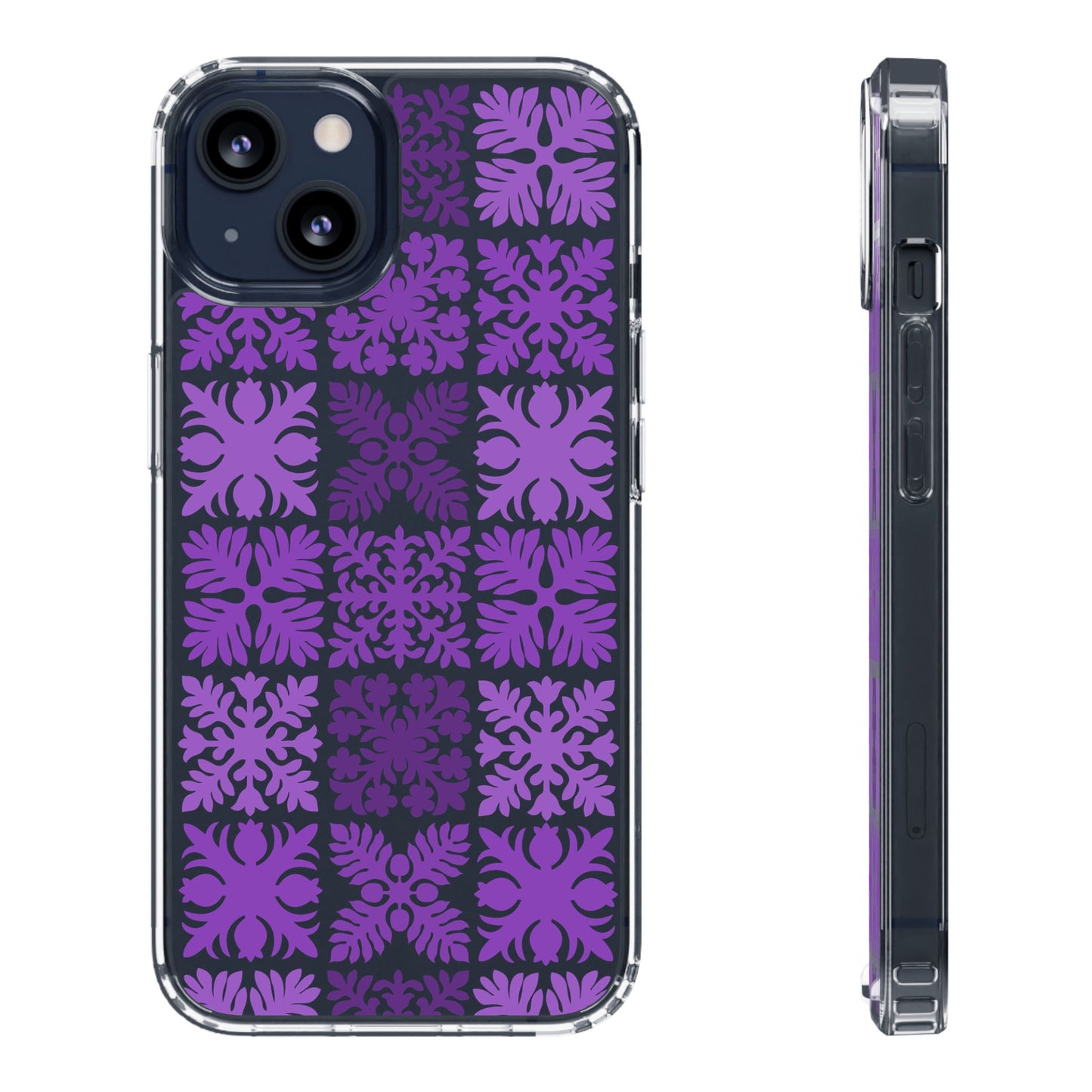 Clear Purple Hawaiian Quilt Standard