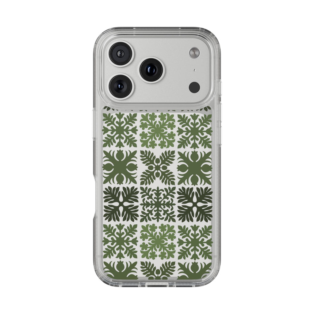 Clear Green Hawaiian Quilt Standard