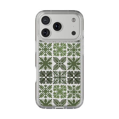 Clear Green Hawaiian Quilt Standard