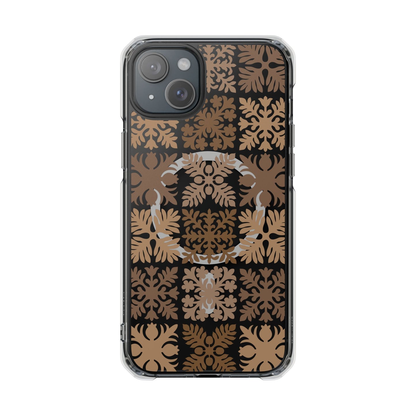 Clear Brown Hawaiian Quilt MagSafe