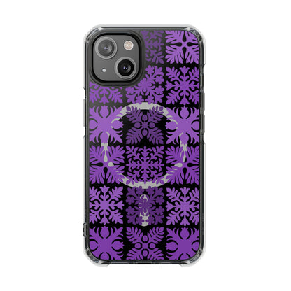 Clear Purple Hawaiian Quilt MagSafe