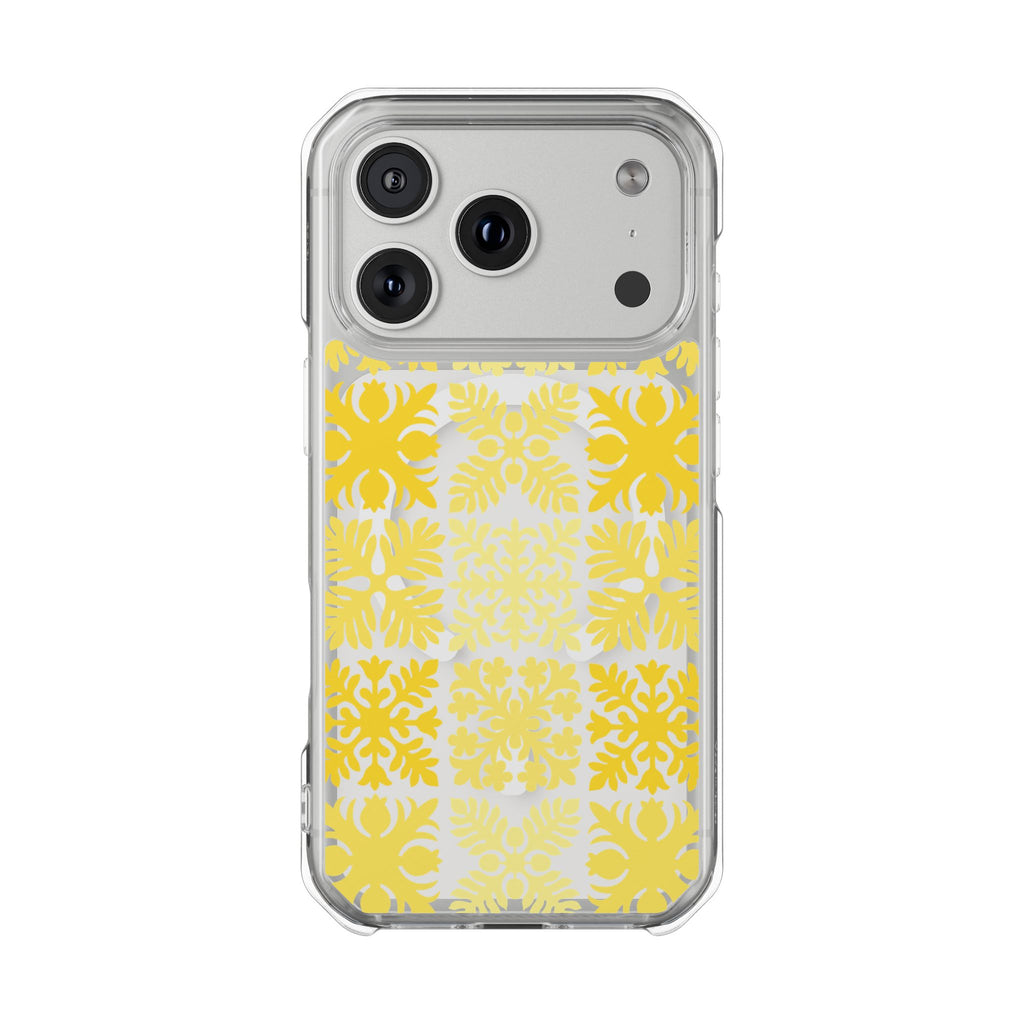 Clear Yellow Hawaiian Quilt MagSafe