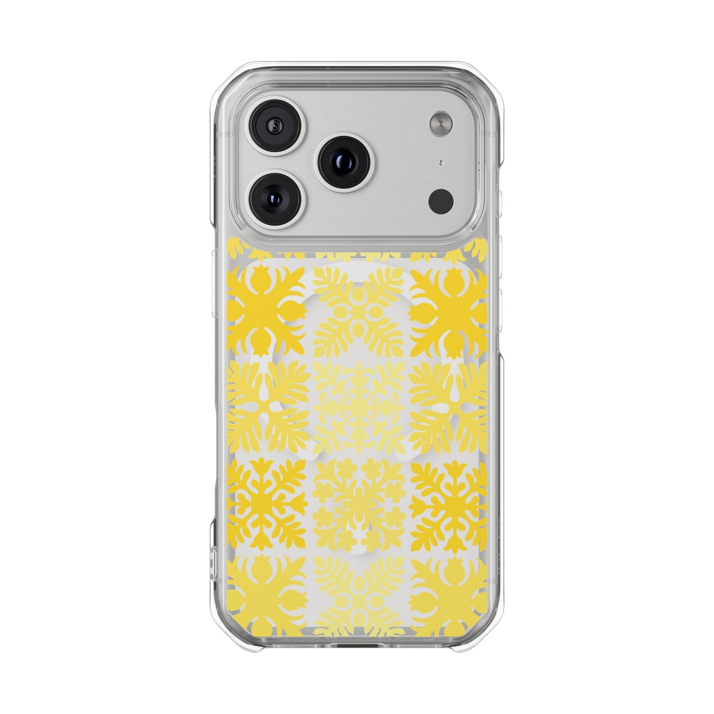 Clear Yellow Hawaiian Quilt MagSafe