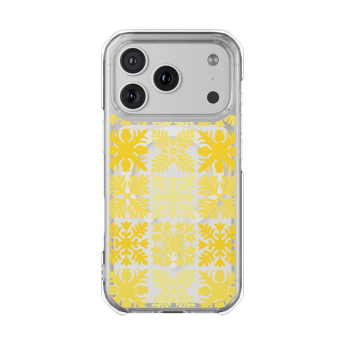 Clear Yellow Hawaiian Quilt MagSafe