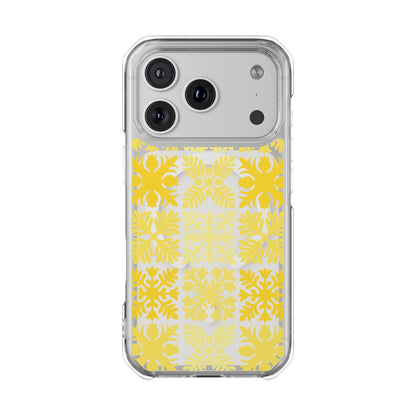 Clear Yellow Hawaiian Quilt MagSafe