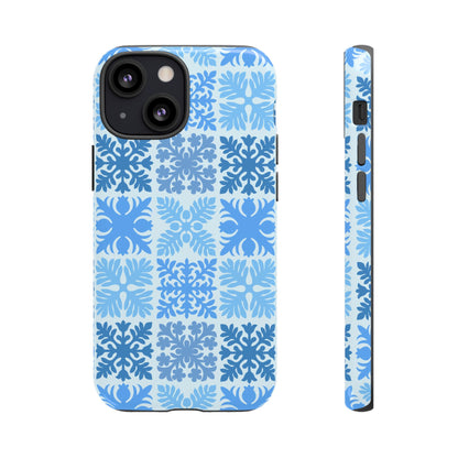 Light Blue Hawaiian Quilt Standard
