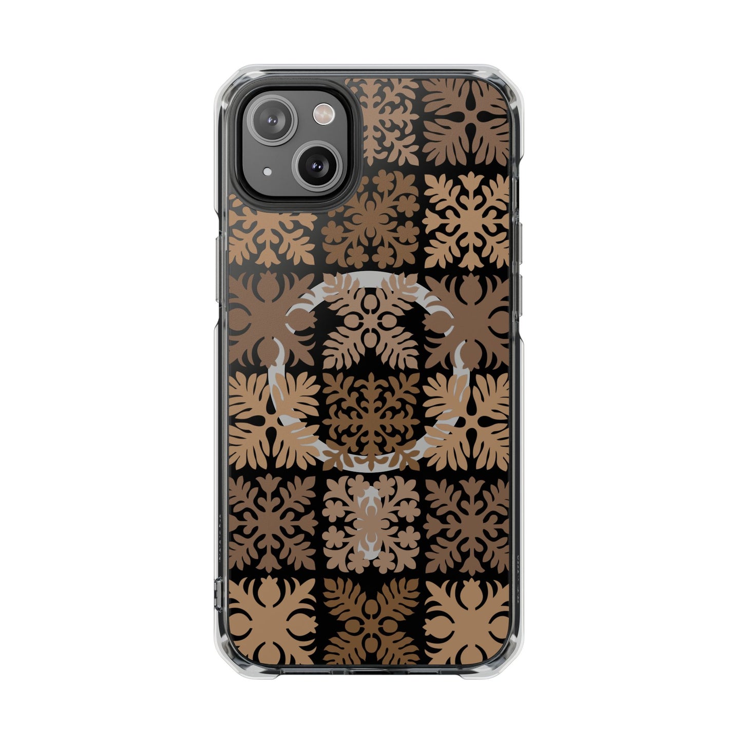 Clear Brown Hawaiian Quilt MagSafe