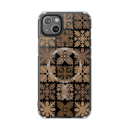 Clear Brown Hawaiian Quilt MagSafe