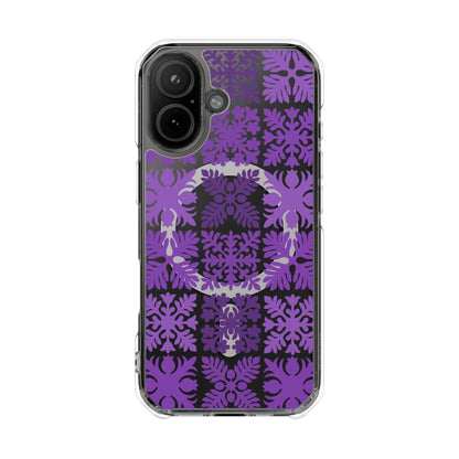 Clear Purple Hawaiian Quilt MagSafe