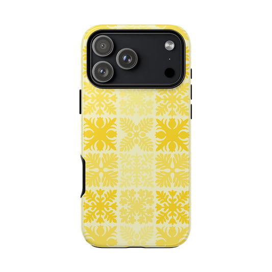 Yellow Hawaiian Quilt Standard