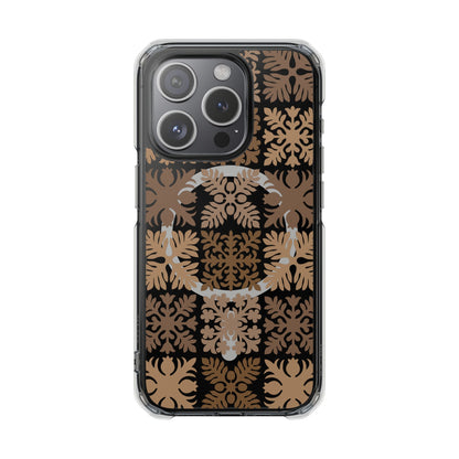 Clear Brown Hawaiian Quilt MagSafe