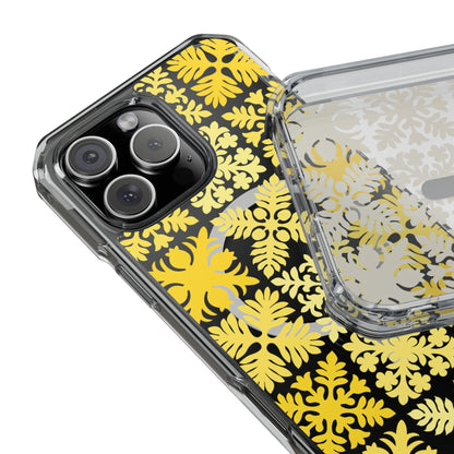Clear Yellow Hawaiian Quilt MagSafe